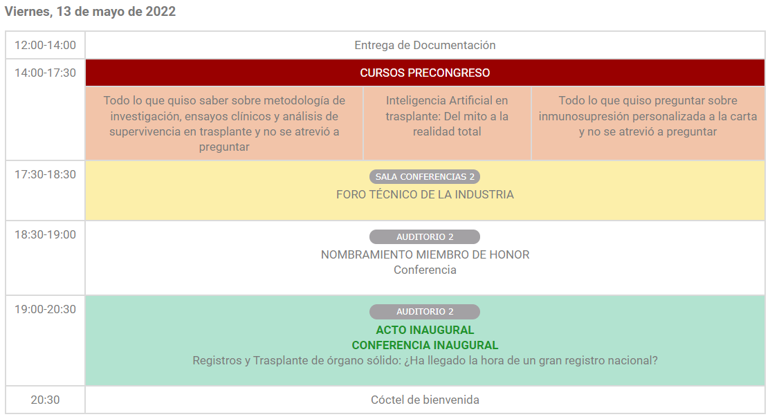 7th Biennial Congress of the Spanish Transplant Society 2 Viernes