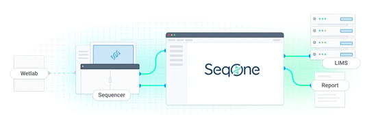 Flujo de trabajo end-to-end de la plataforma SeqOne