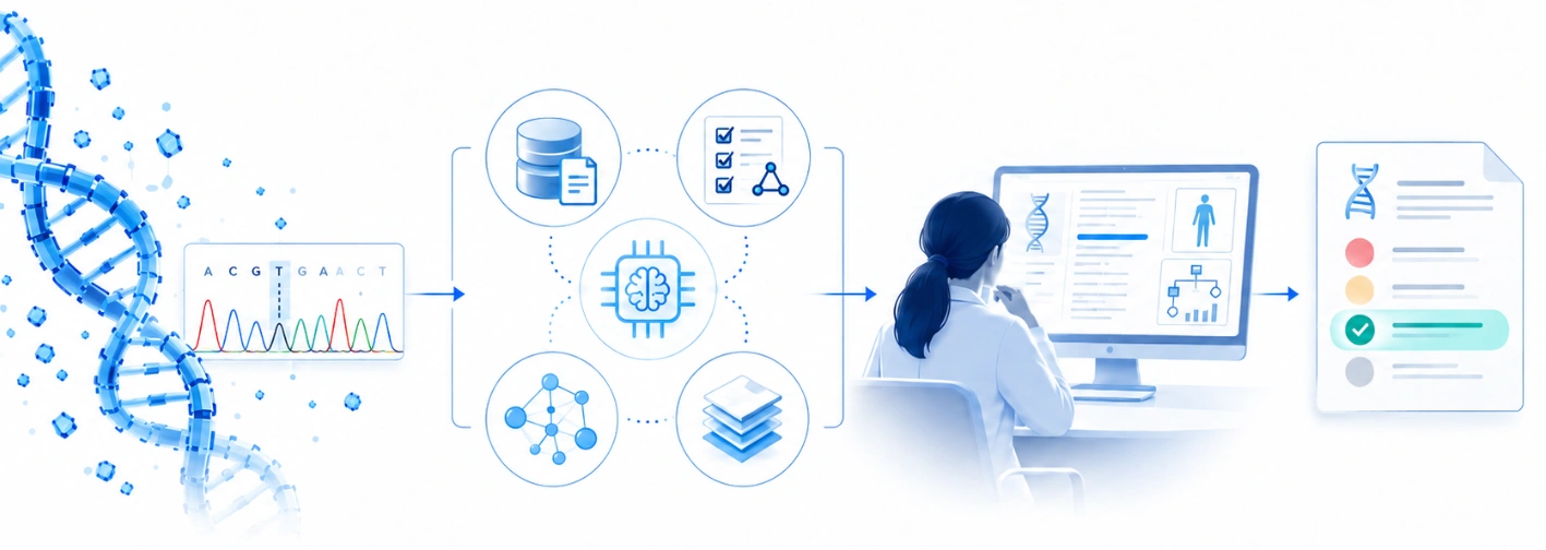 Interpretación de variantes genéticas y clasificación mediante herramientas automatizadas